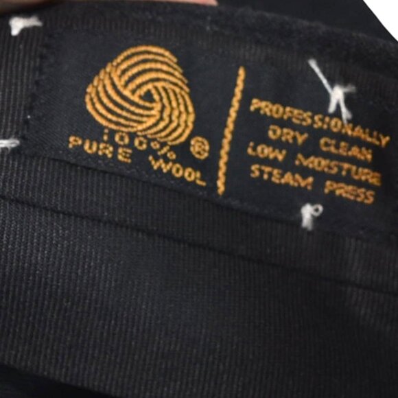 Saks Fifth Avenue Vintage Deadstock 100% Woorsted Wool Pants 36 Gray Unhemmed - Picture 8 of 12